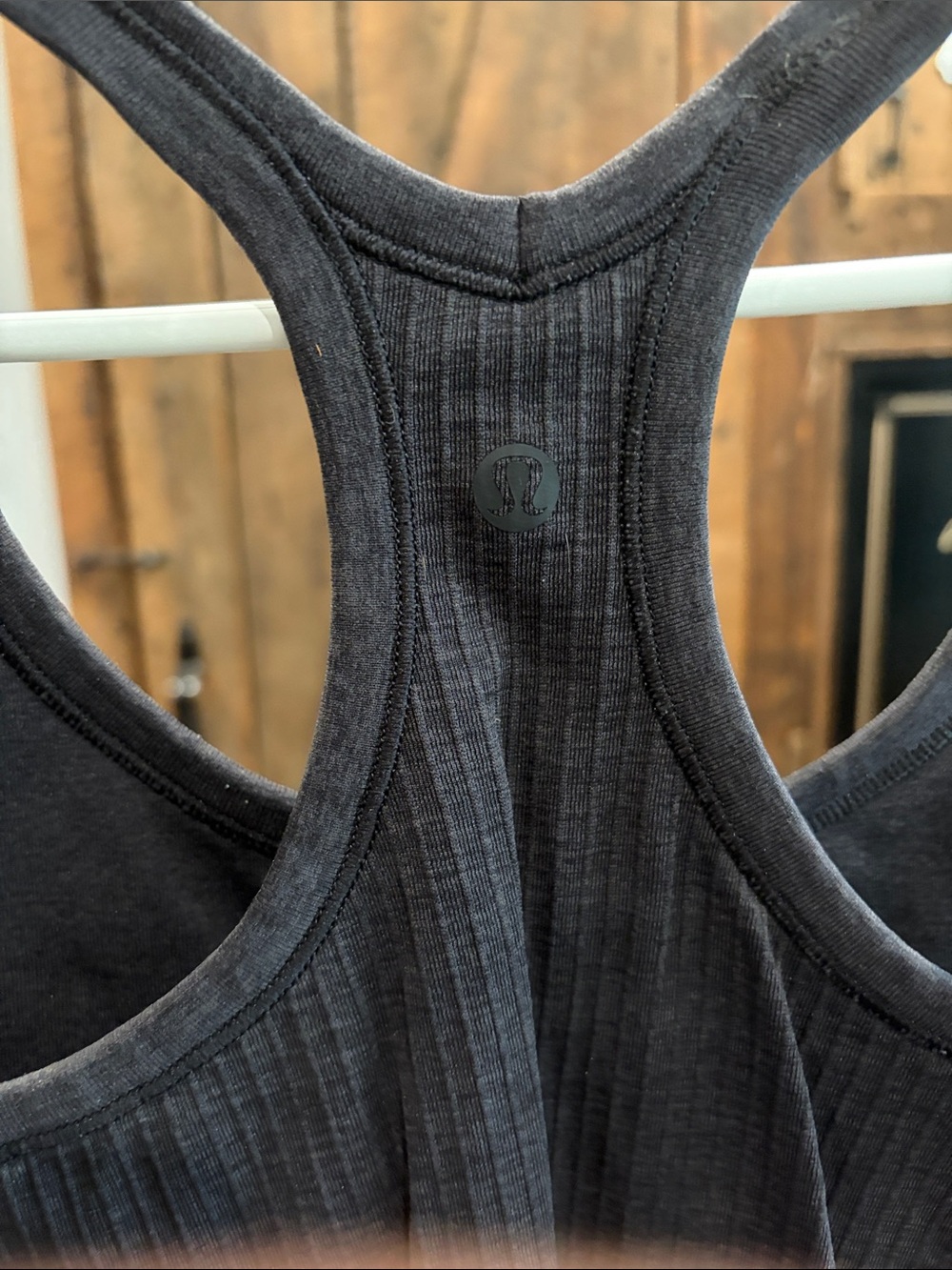 lululemon athletica Black Ribbed Racerback Tank - Picture 2 of 3